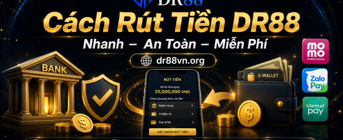 Cách Rút Tiền DR88 Chi Tiết 2026 – Rút Nhanh, An Toàn 100%